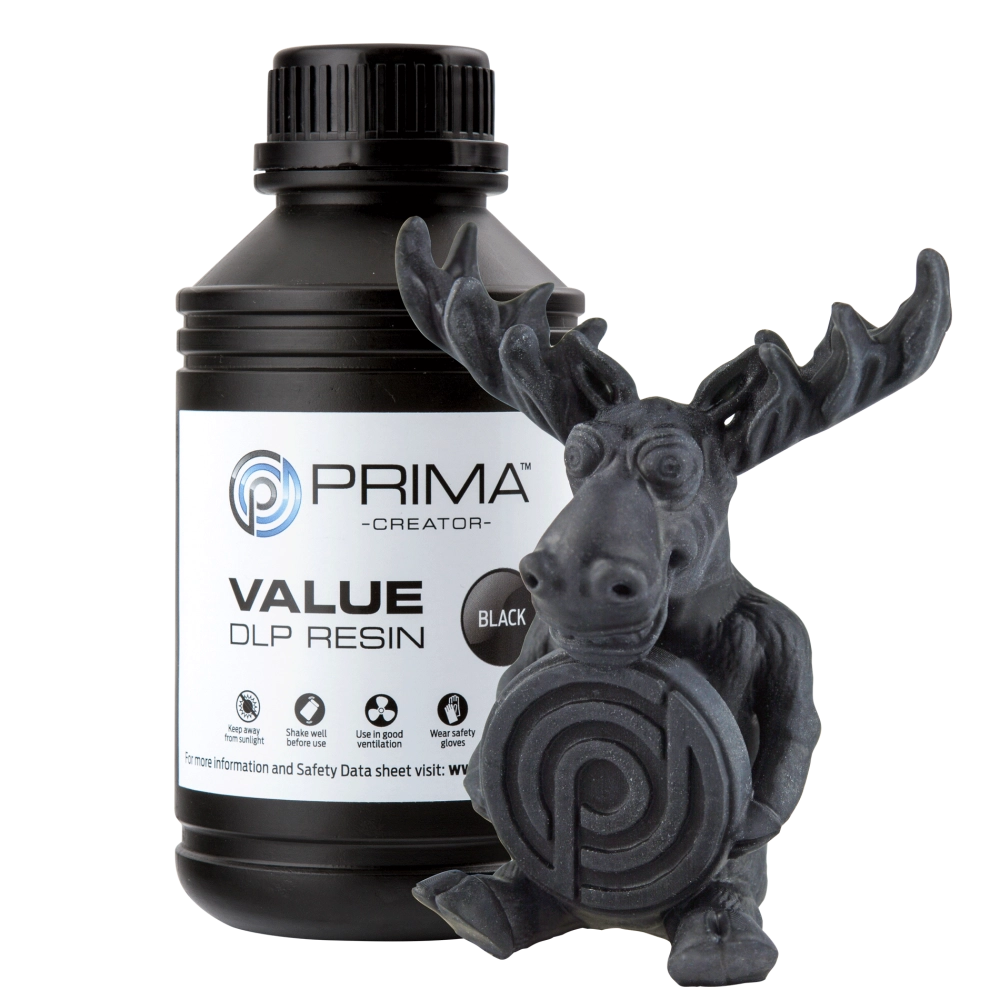 PrimaCreator Value UV / DLP Resin - 500 g - Black