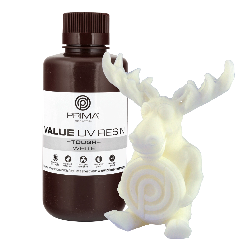 PrimaCreator Value Tough UV Resin (ABS Like) - 500 g - White