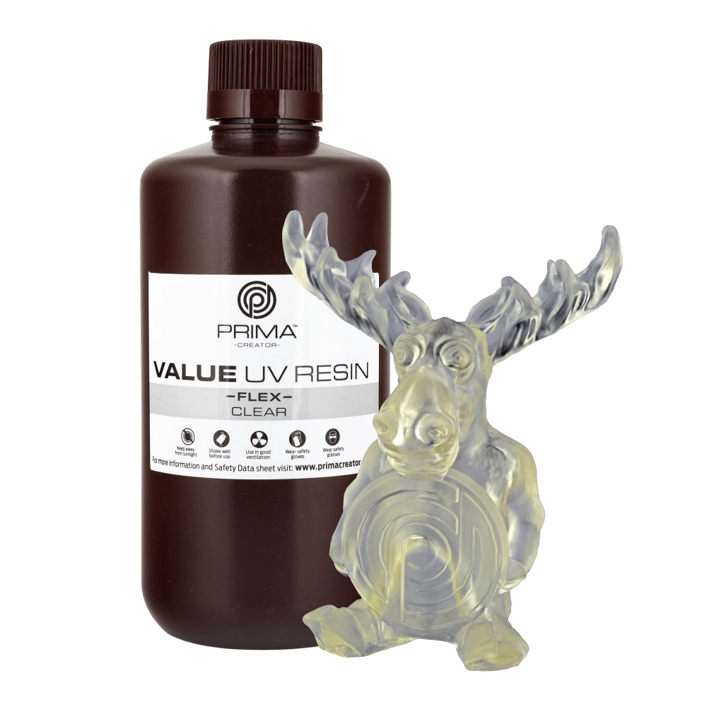 PrimaCreator Value Flex UV Resin - 1 kg - Clear