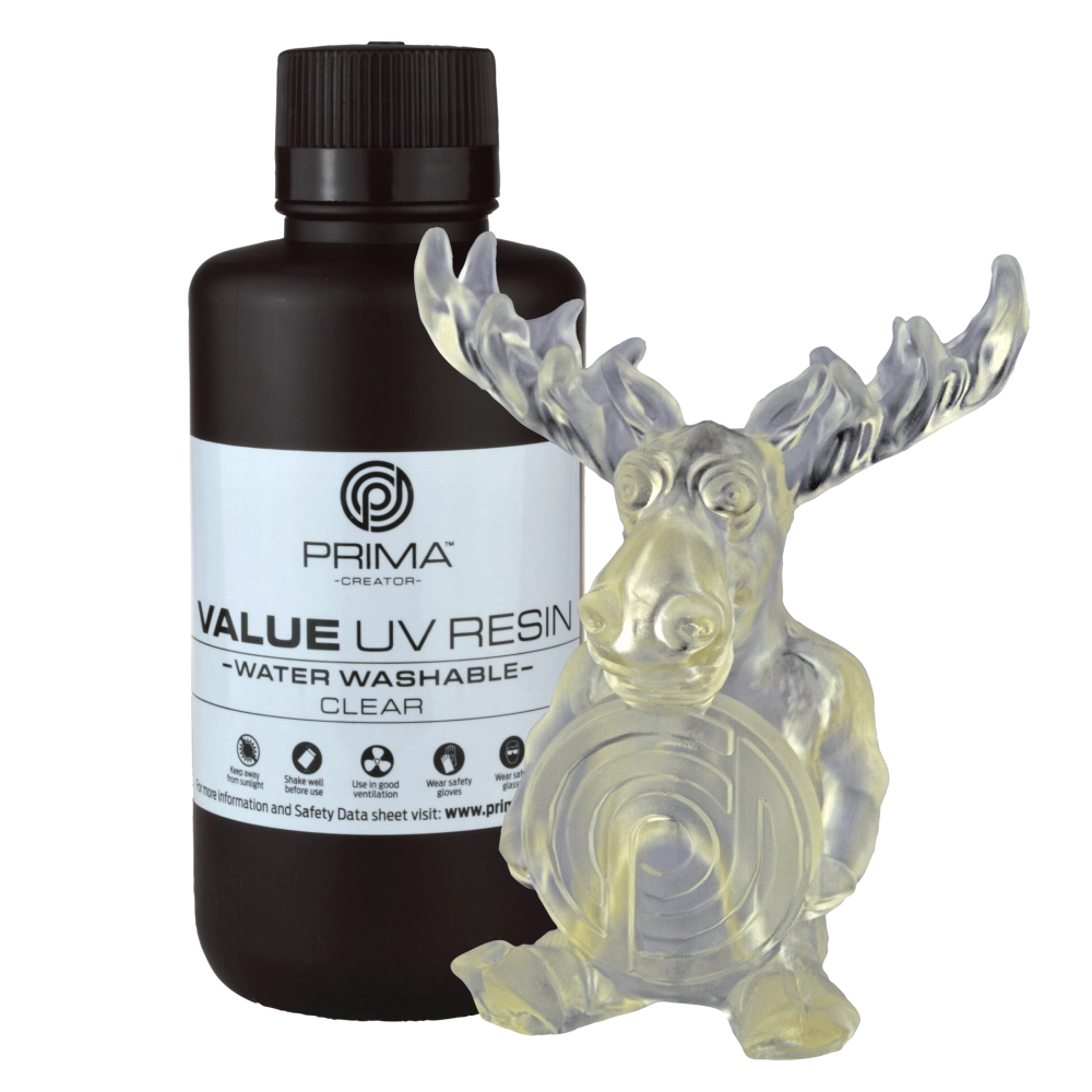 PrimaCreator Value Water Washable UV Resin - 500 g - Clear