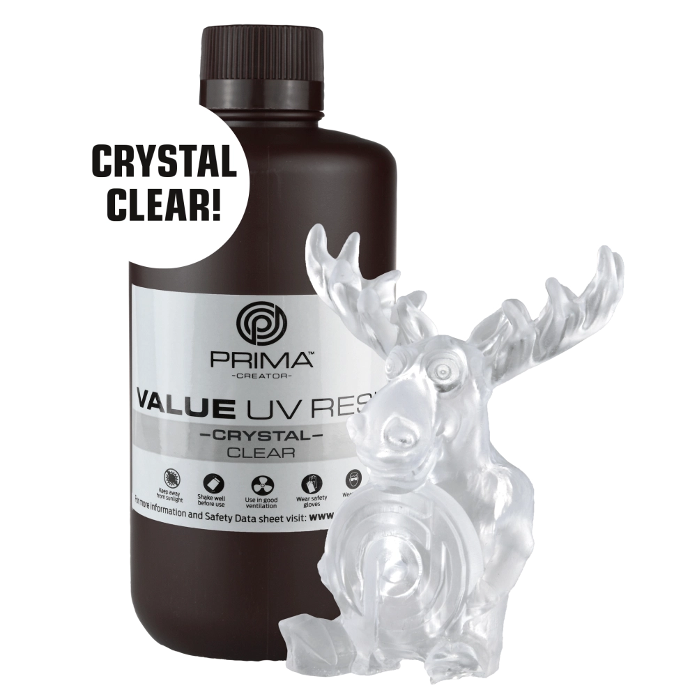 PrimaCreator Value Crystal UV Resin - 1 kg - Clear