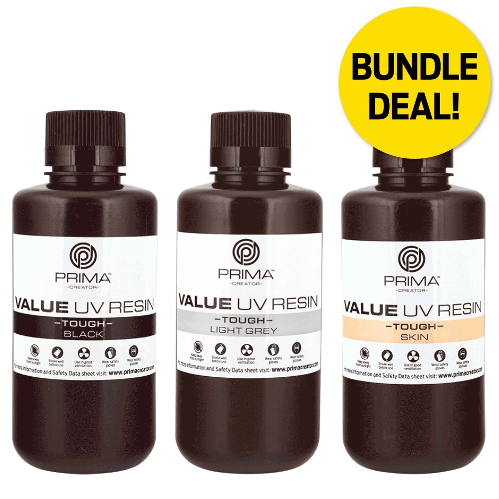 PrimaCreator Value Tough UV Resin (ABS Like) - Bundle Deal!