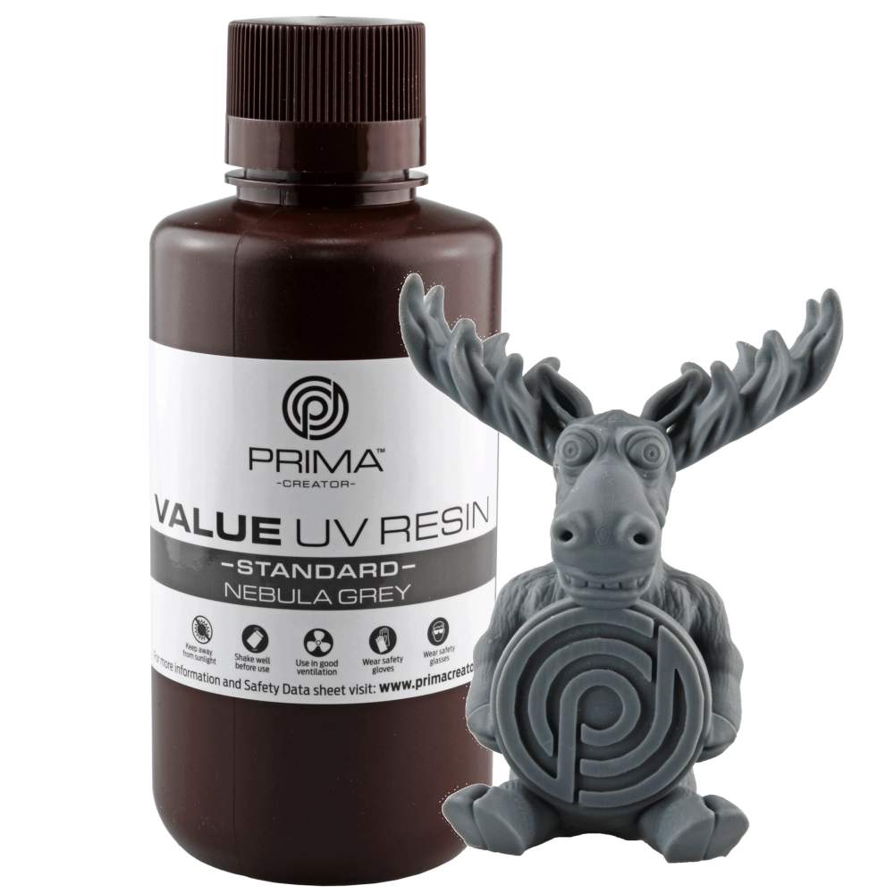 PrimaCreator Value UV / DLP Resin - 500 g - Nebula Grey
