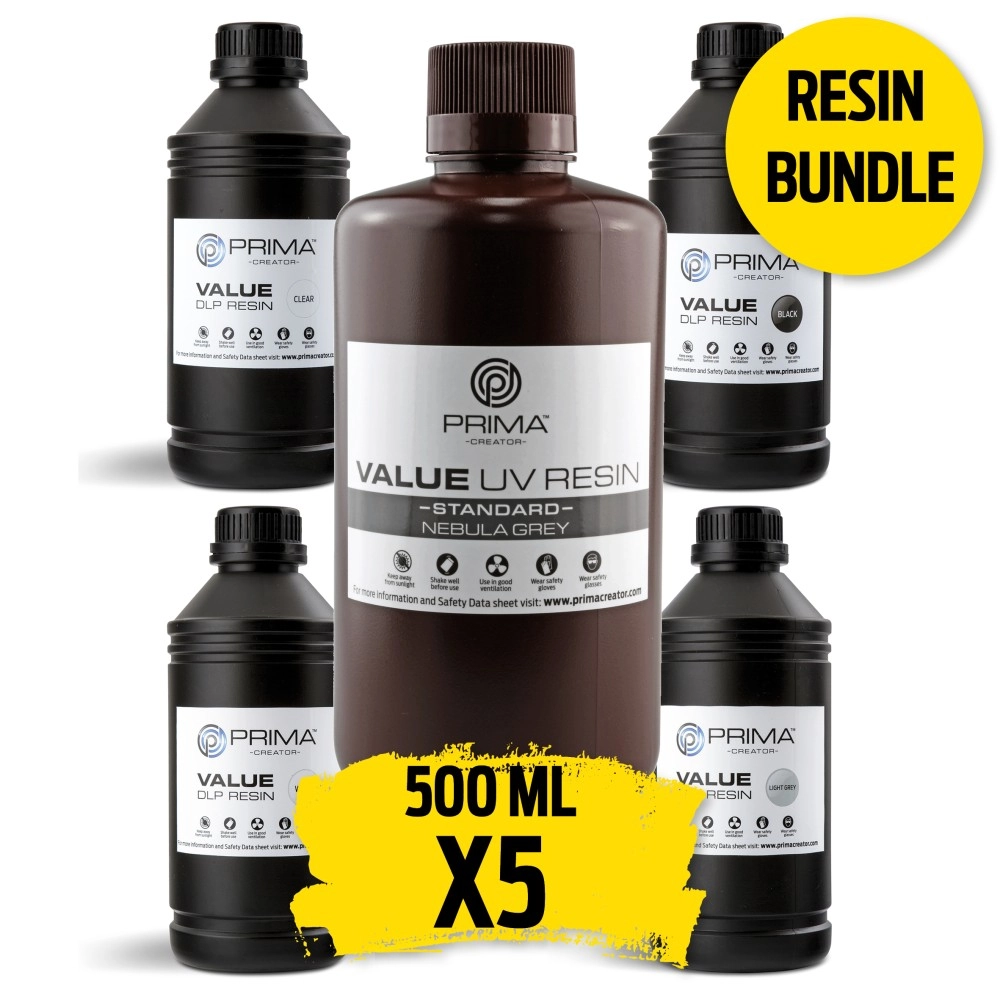 PrimaCreator Value UV / DLP Resin - 5 x 500 g