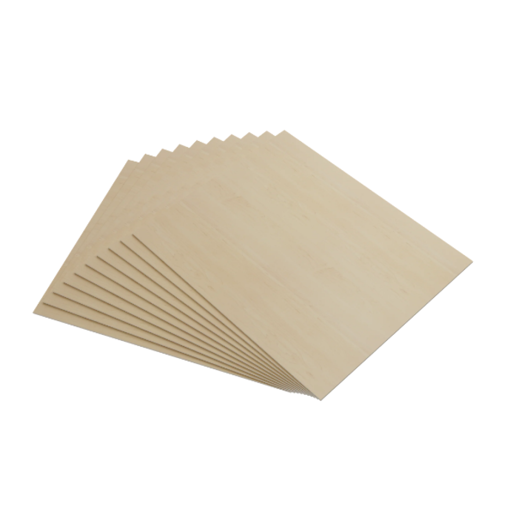AlgoLaser 100 x 100 x 3 mm Basswood Plywood