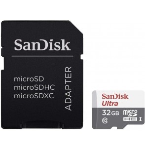 Карта памяти SanDisk Ultra Light microSDHC UHS-I Class 10 32GB + SD Adapter