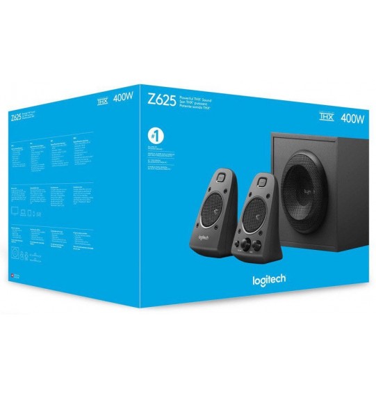 Computer speaker Logitech Z625, black, 200 W